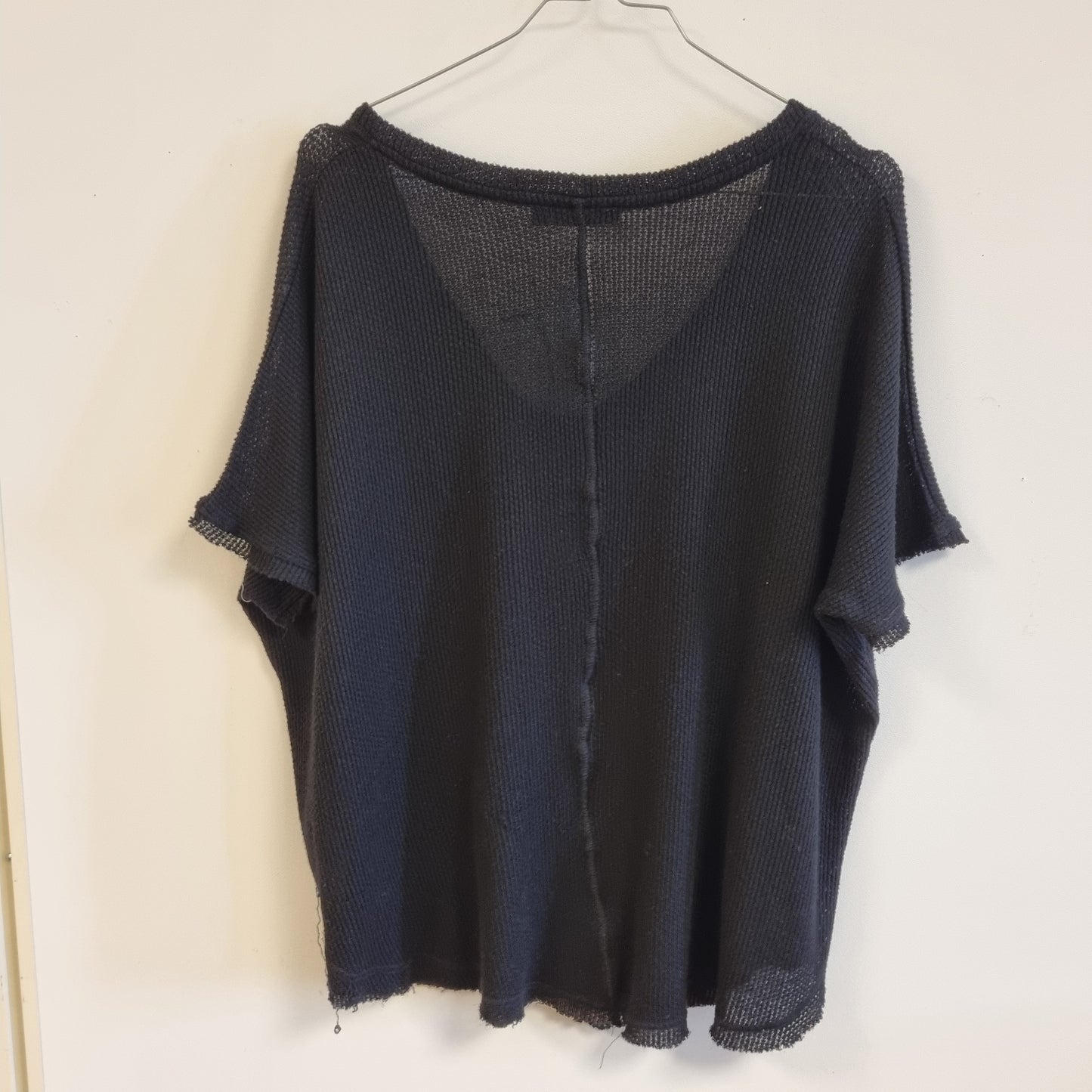 Svart strikket topp / 2bella - L