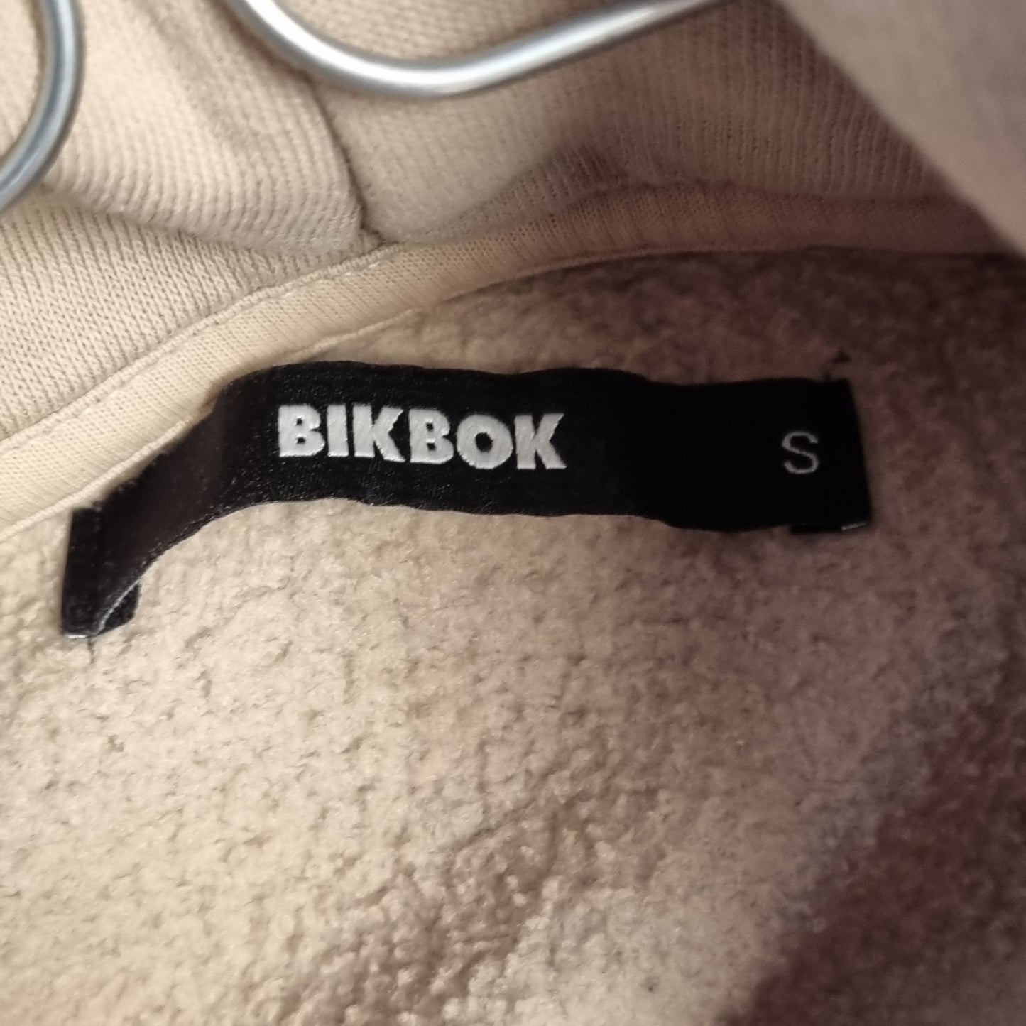 Beige hettegenser / Bik Bok - S