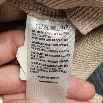 Beige hettegenser / Bik Bok - S