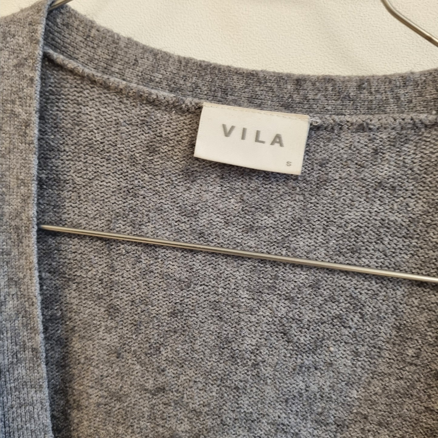 Grå cardigan med lommer / Vila - S
