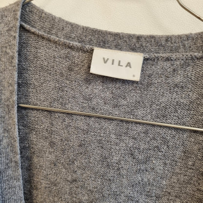 Grå cardigan med lommer / Vila - S