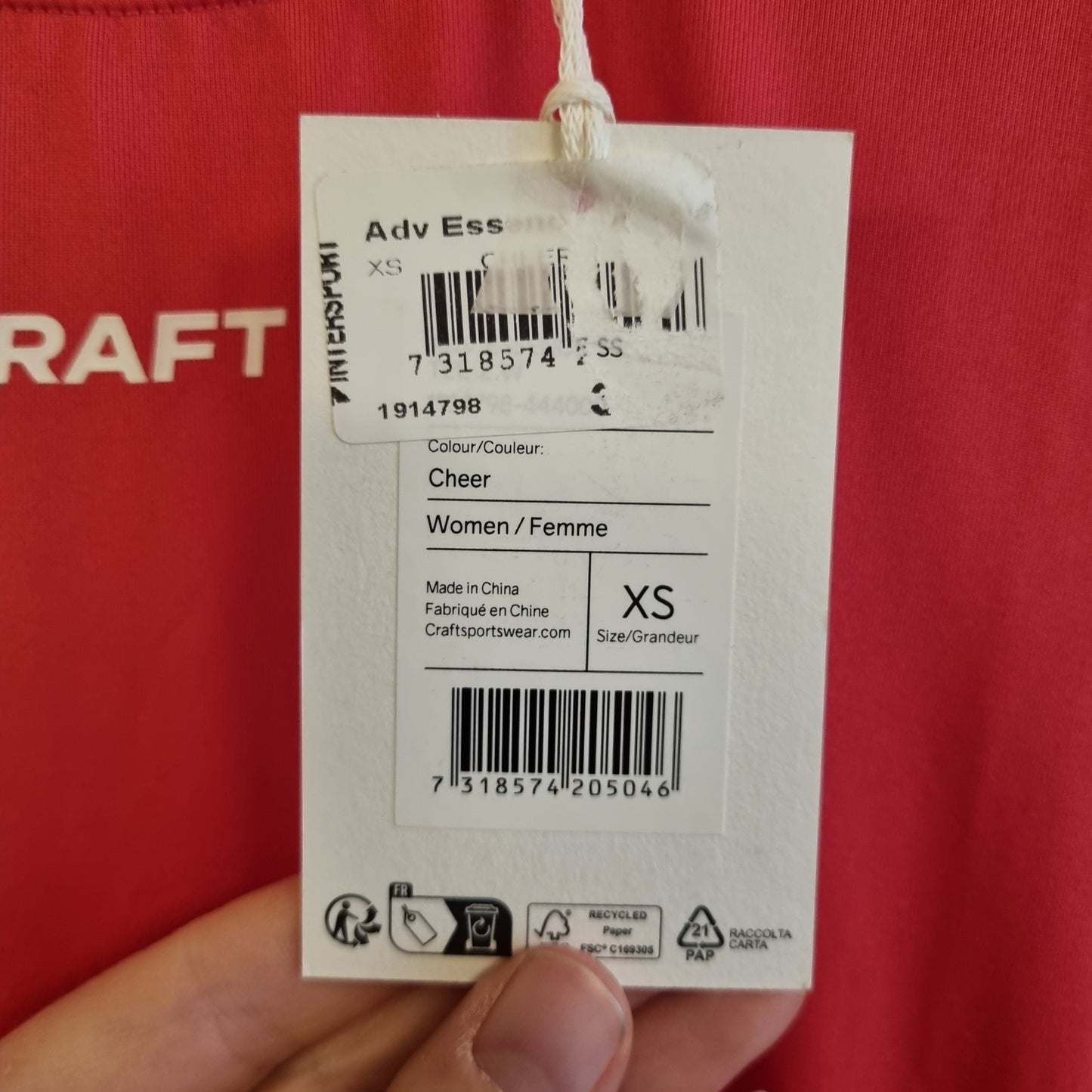 Ny med lapp! Treningstrøye / Craft - XS