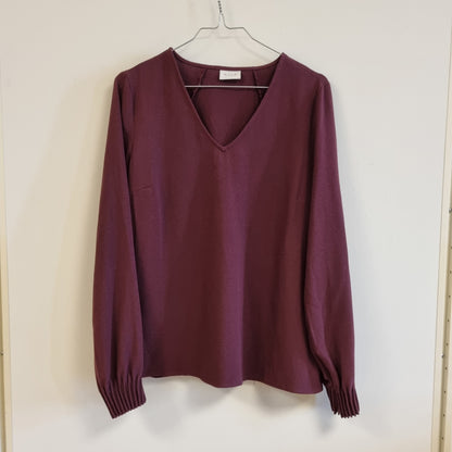 Mørk lilla bluse / Vila - S