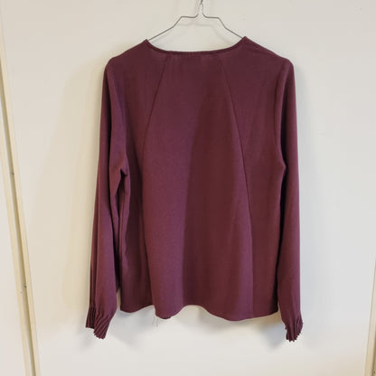 Mørk lilla bluse / Vila - S