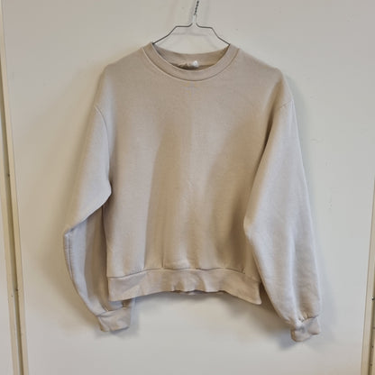 Lys beige collegegenser / Gina Tricot - XS