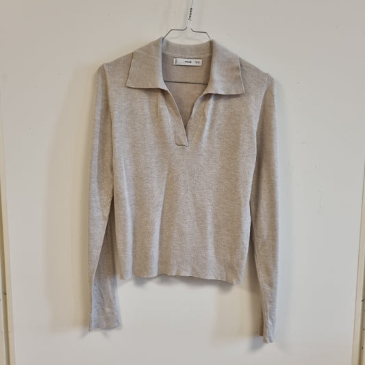 Lys beige gensertopp / MNG - S