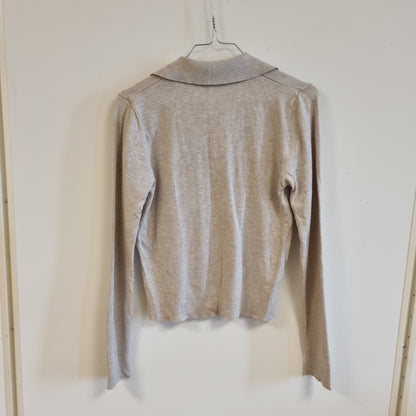 Lys beige gensertopp / MNG - S