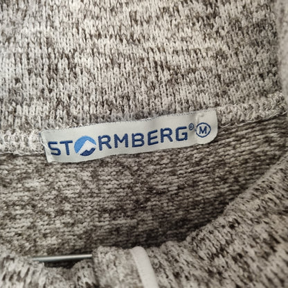 Grå strikkefleece med glidelås / Stormberg - M