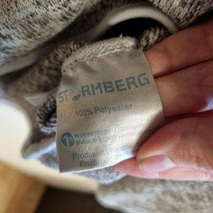 Grå strikkefleece med glidelås / Stormberg - M