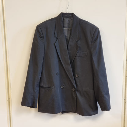 Svart dobbeltspent blazer / Carlo Manzoni Menswear - 42