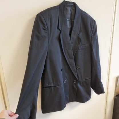Svart dobbeltspent blazer / Carlo Manzoni Menswear - 42