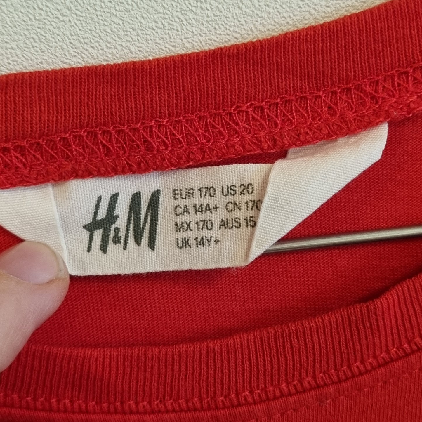 Rød gaming t-skjorte / H&M - 170