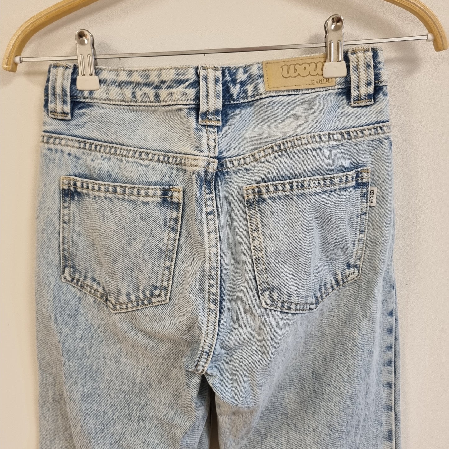 Lyseblå loose fit jeans / WOW - 158