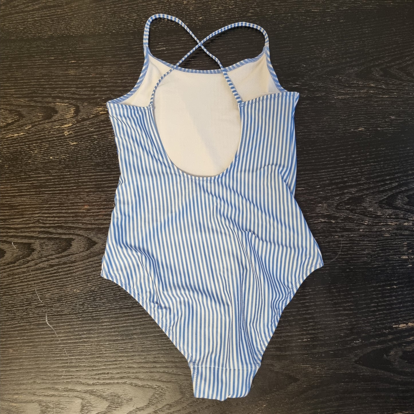 Blåstripet badedrakt / H&M - 146