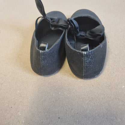Svarte pensko med sløyfe / Lindex - 34