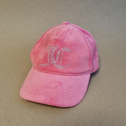 Juicy Couture / Rosa velourcaps med strasslogo