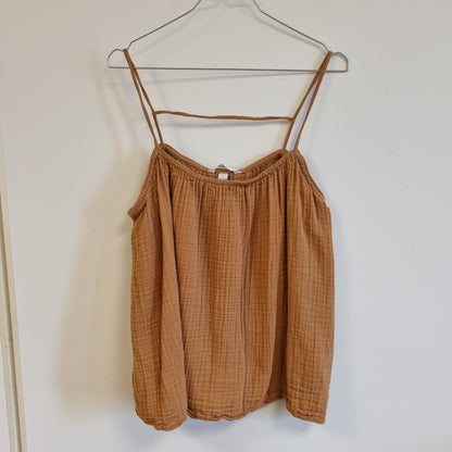 Brun bomullstopp / H&M - L