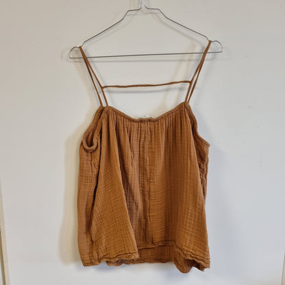 Brun bomullstopp / H&M - L