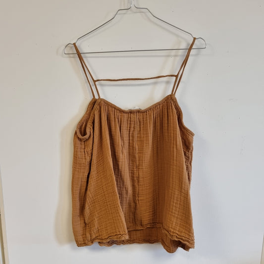 Brun bomullstopp / H&M - L