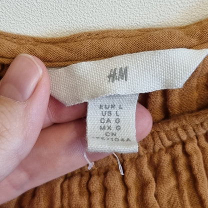 Brun bomullstopp / H&M - L