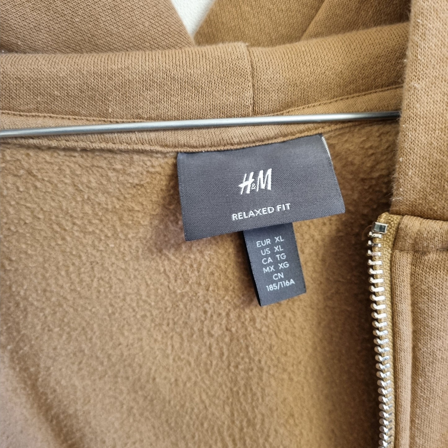 Brun hettejakke relaxed fit / H&M - XL