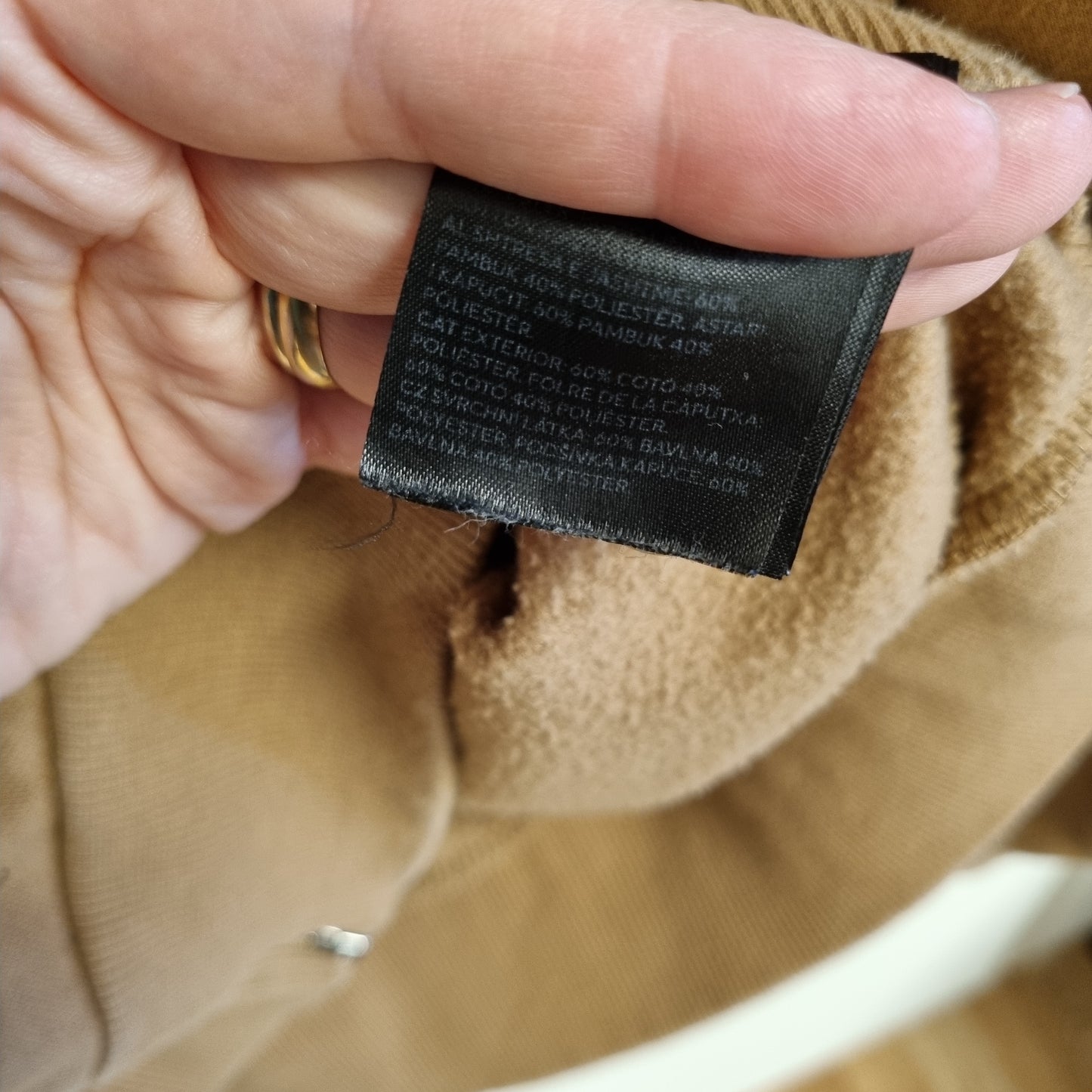 Brun hettejakke relaxed fit / H&M - XL