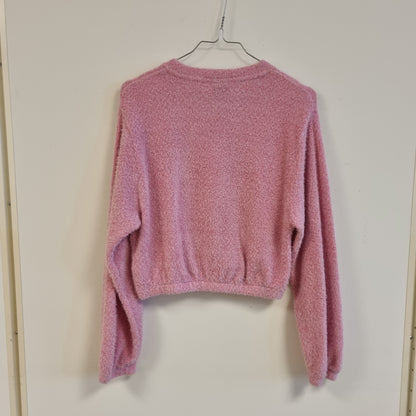 Rosa myk strikkegenser / Gina Tricot - S