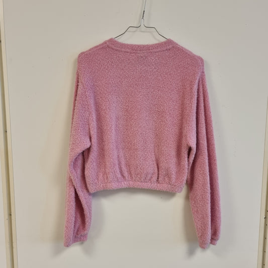 Rosa myk strikkegenser / Gina Tricot - S