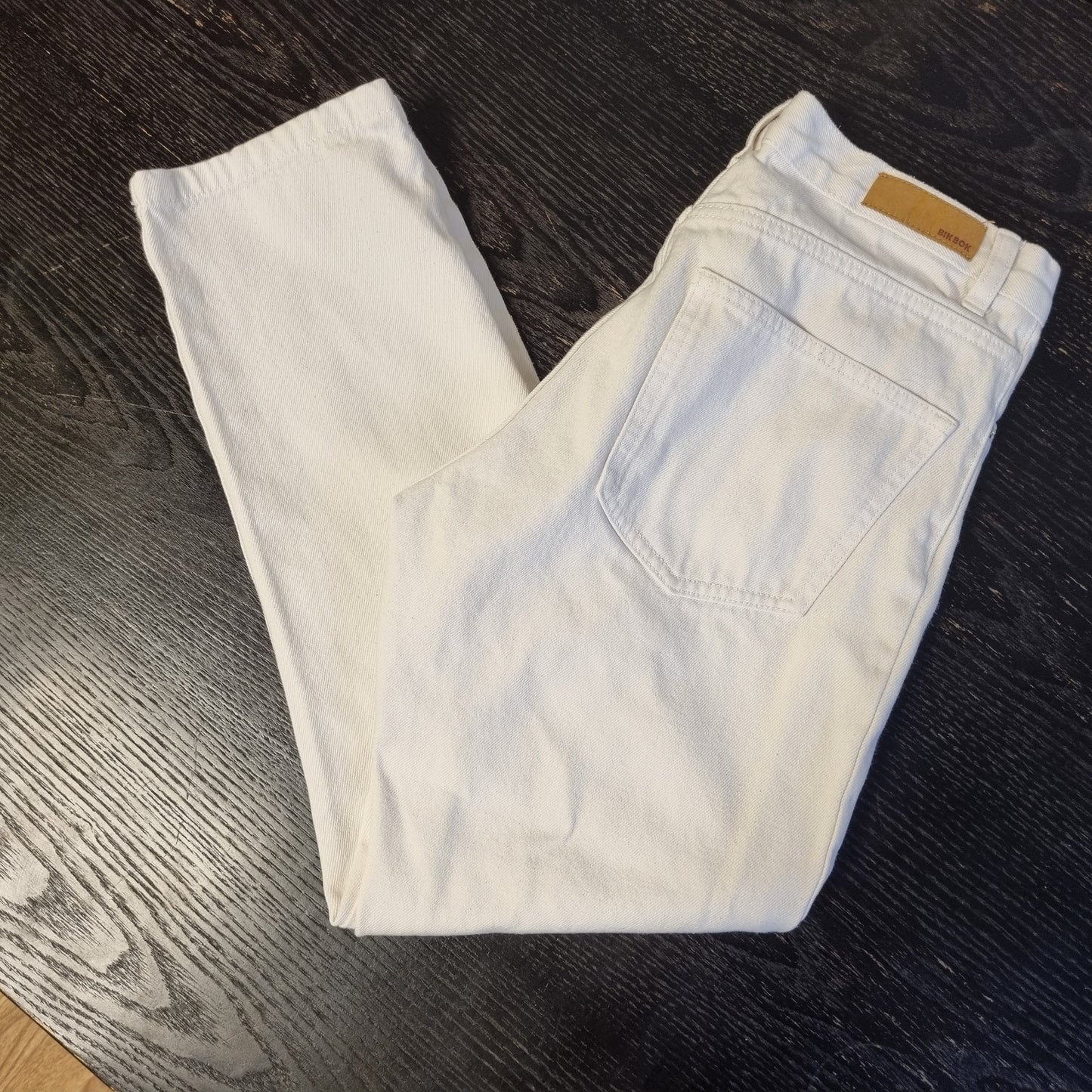 Hvit jeans / Bik Bok - M