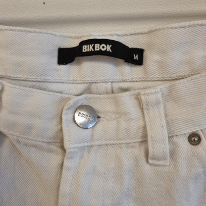 Hvit jeans / Bik Bok - M