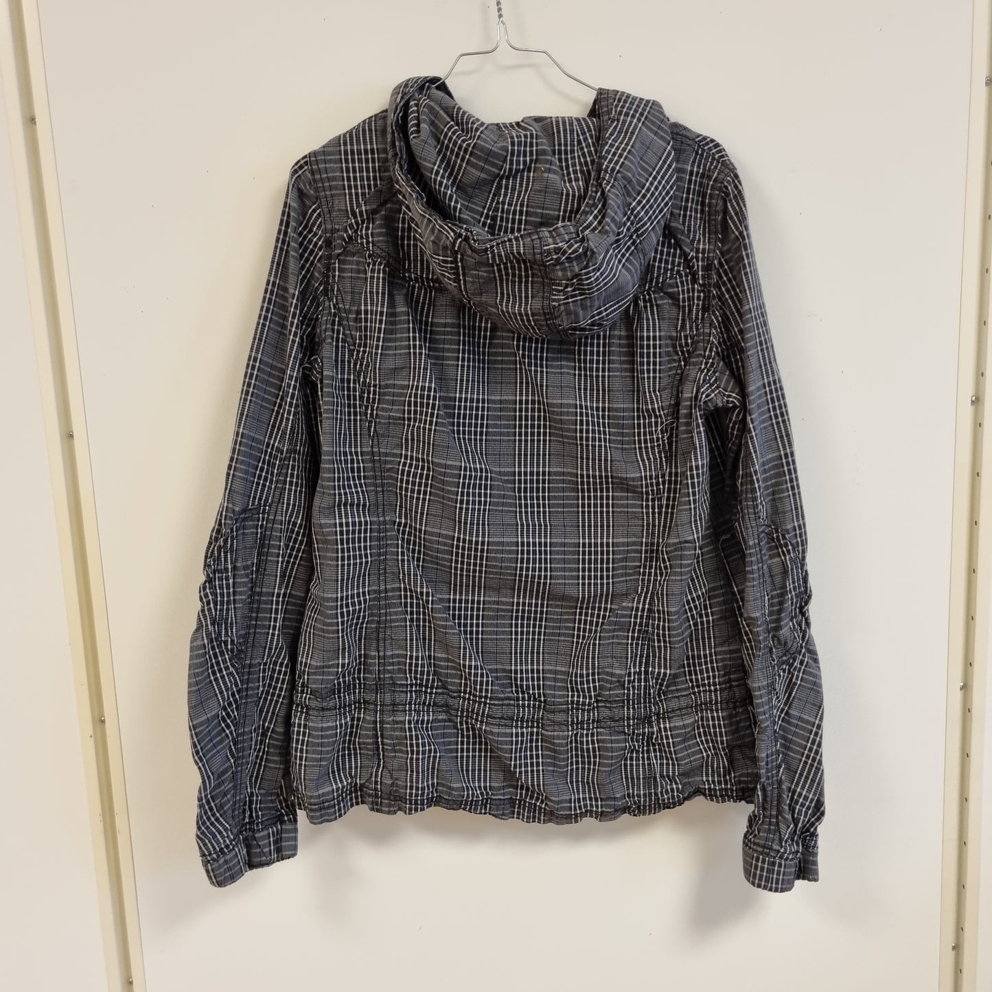 Rutete jakke med hette / ONLY - L
