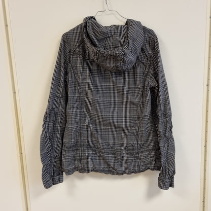 Rutete jakke med hette / ONLY - L