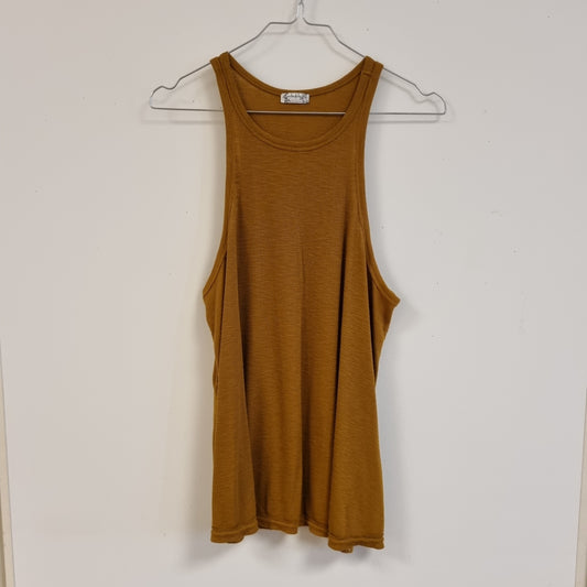 Brun ribbet topp / Intimately Free People - M