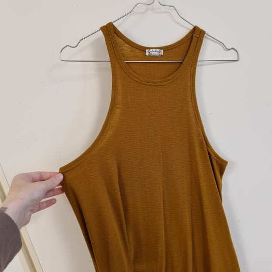 Brun ribbet topp / Intimately Free People - M