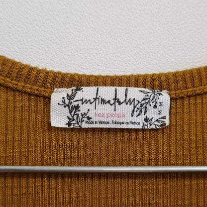 Brun ribbet topp / Intimately Free People - M