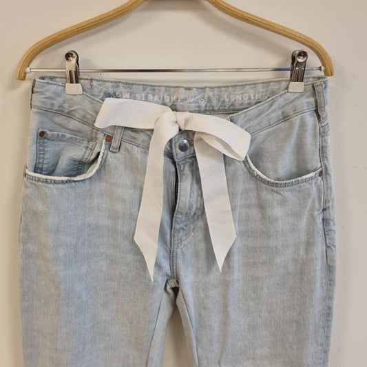 Lyseblå low waist jeans / Never Denim - 31/32