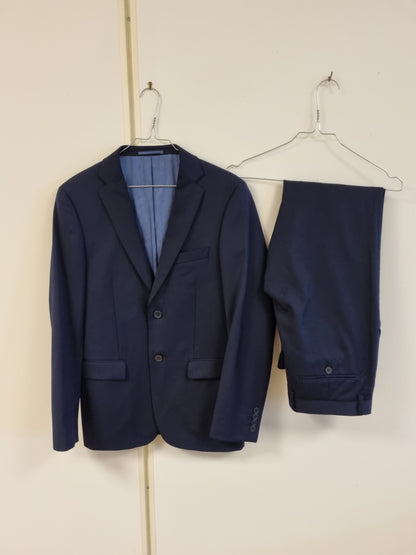 Mørkeblå dress i ullblanding / Dressmann - 46-32/30