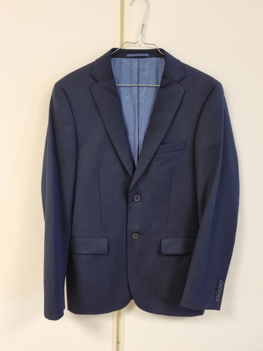 Mørkeblå dress i ullblanding / Dressmann - 46-32/30