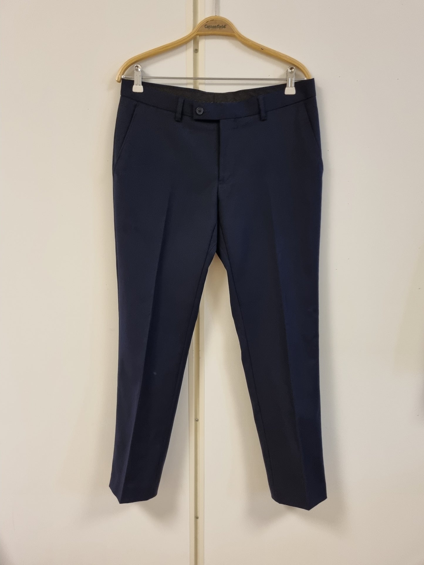 Mørkeblå dress i ullblanding / Dressmann - 46-32/30