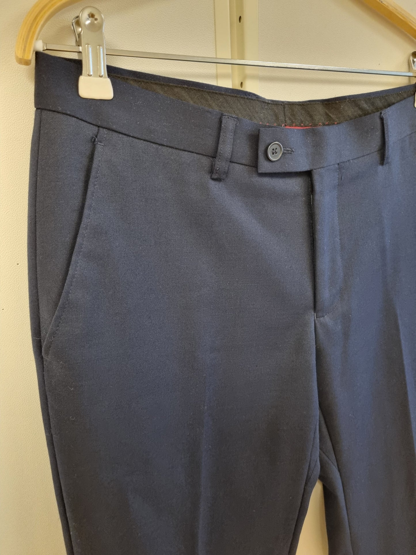Mørkeblå dress i ullblanding / Dressmann - 46-32/30