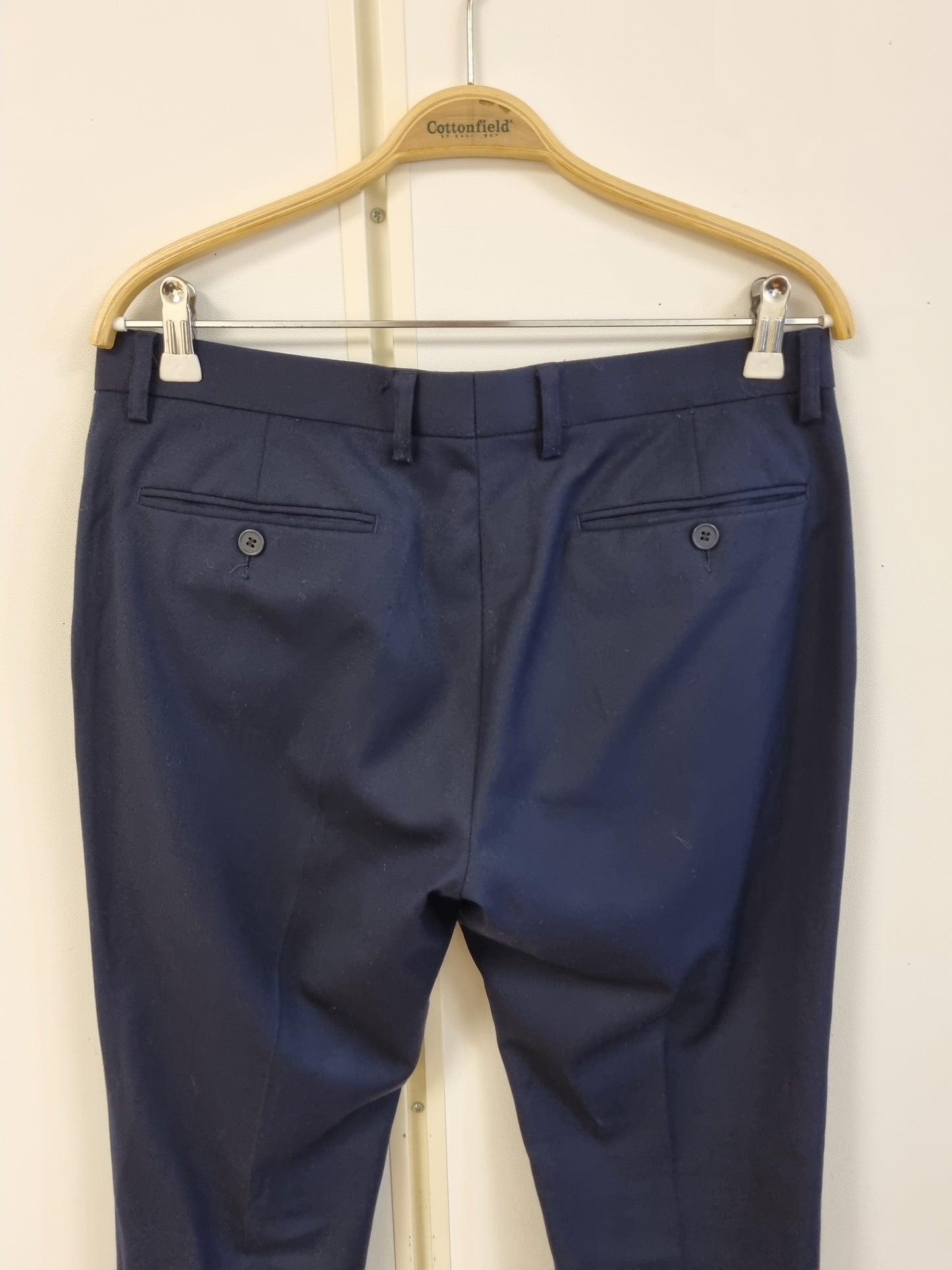 Mørkeblå dress i ullblanding / Dressmann - 46-32/30