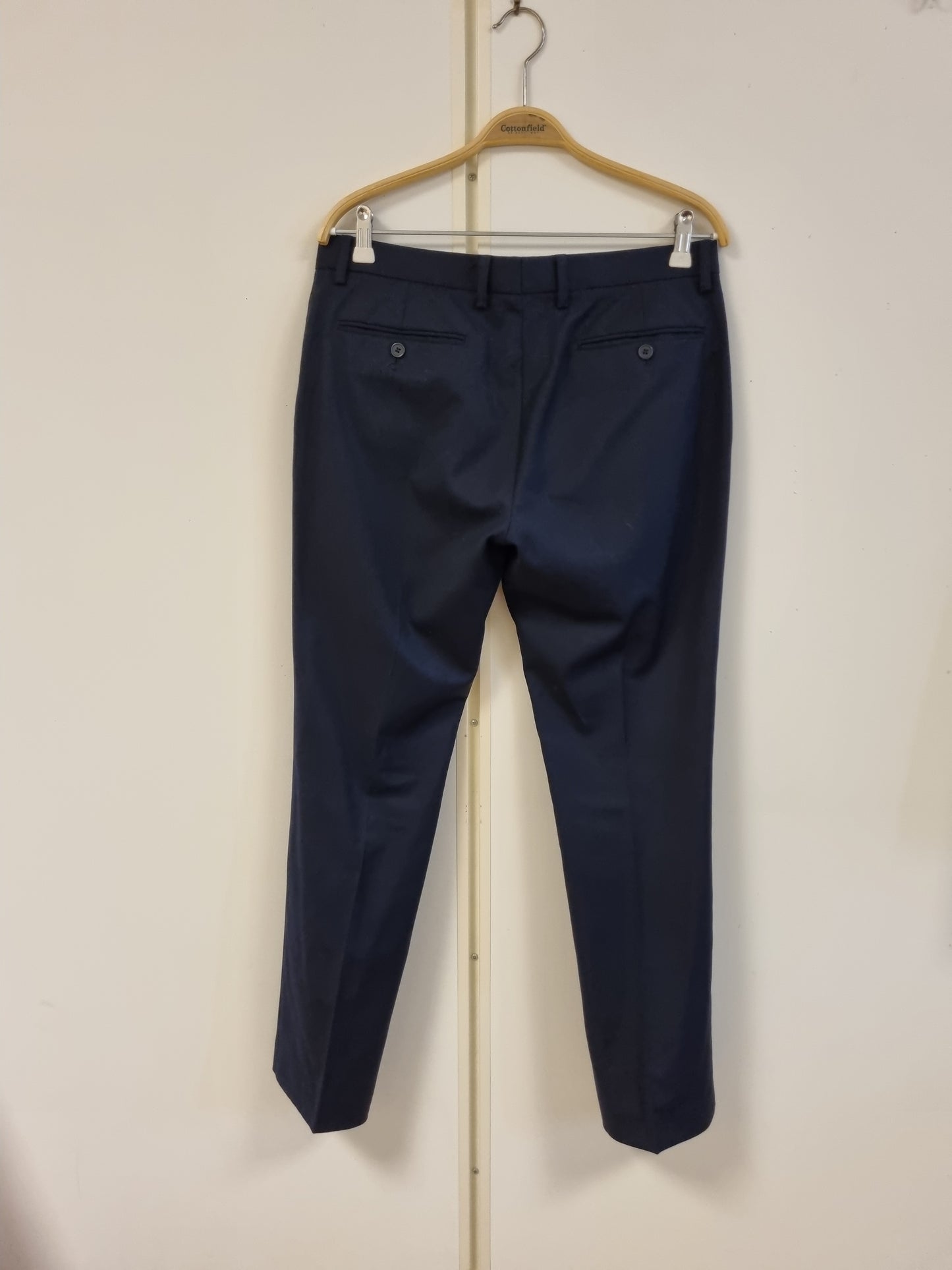 Mørkeblå dress i ullblanding / Dressmann - 46-32/30