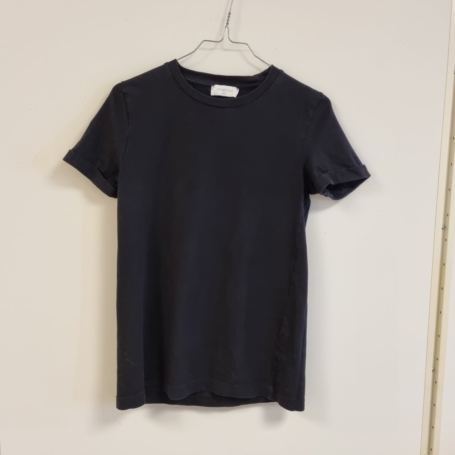 Svart gravid-t-skjorte / Mamalicious - XS