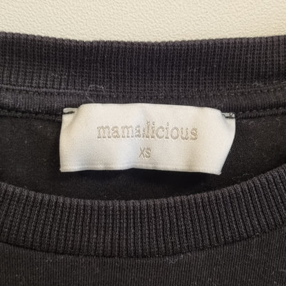 Svart gravid-t-skjorte / Mamalicious - XS