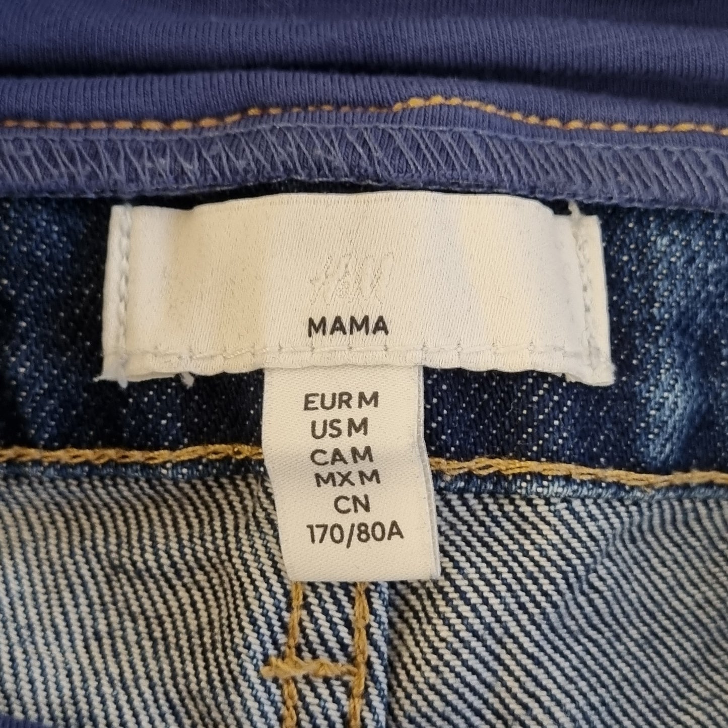 Blå gravidjeans / H&M Mama - M