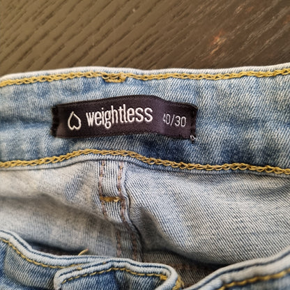 Blå bootcut jeans / Weightless - S
