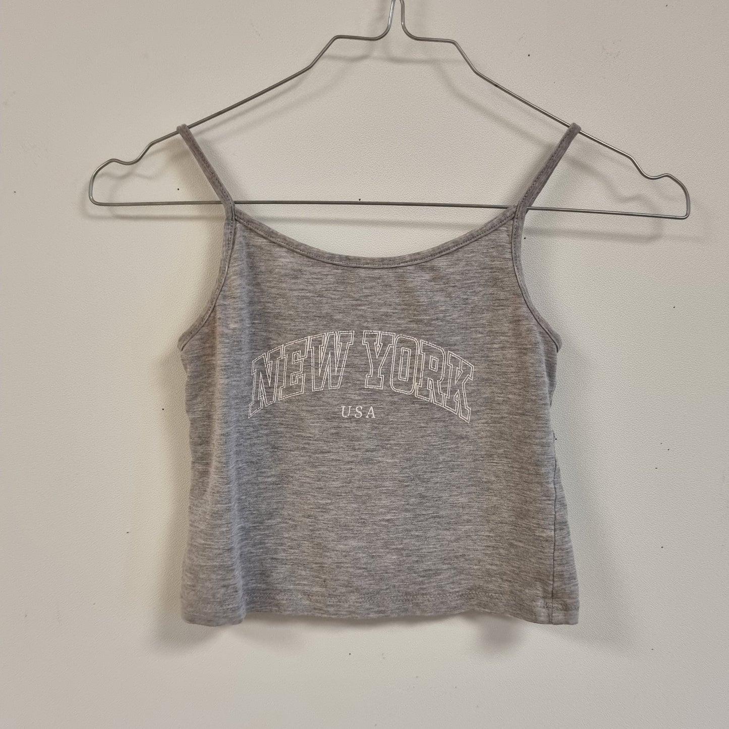 Grå cropped singlet - 134/140
