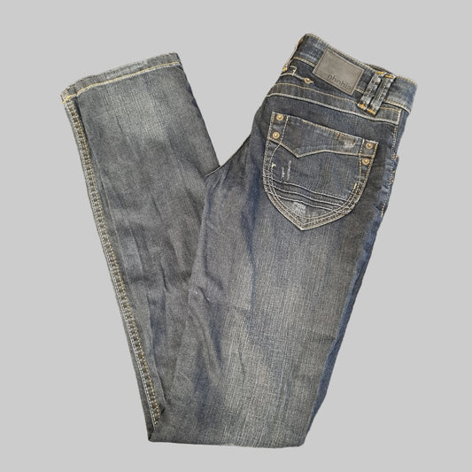 Mørkeblå low waist jeans / Phobia - W27/L34