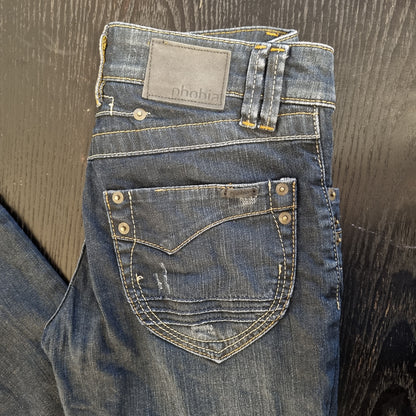 Mørkeblå low waist jeans / Phobia - W27/L34