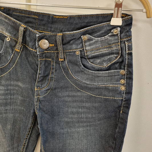 Mørkeblå low waist jeans / Phobia - W27/L34